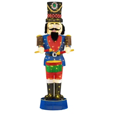 LED božični okraski Nutcracker z bobni