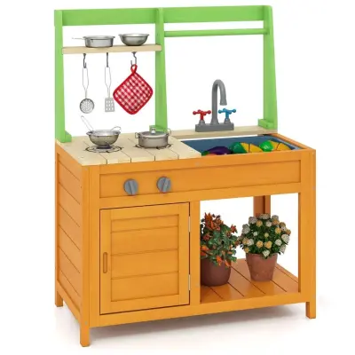 Otroška vrtna kuhinja Igralna kuhinja z dodatki za otroke