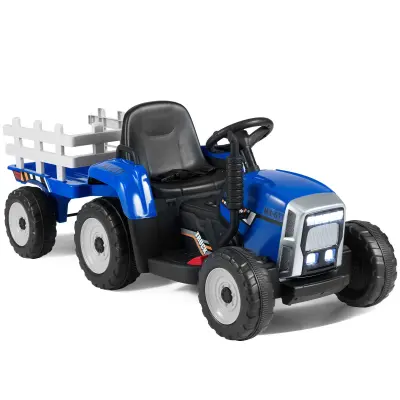 Otroški električni traktor s snemljivo prikolico Otroški traktor