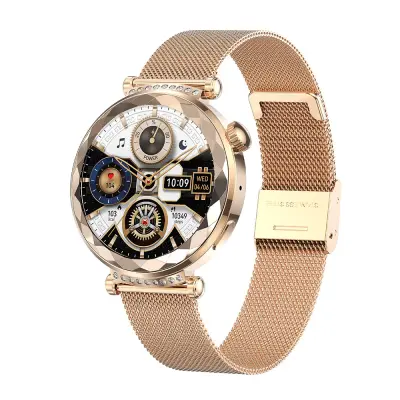 Pametna ura Rose Gold - Bluetooth, NFC in sledenje zdravju