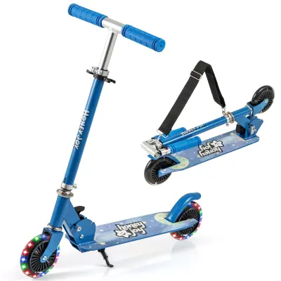 Otroški zložljivi skuter s kolesi LED Otroški skuter