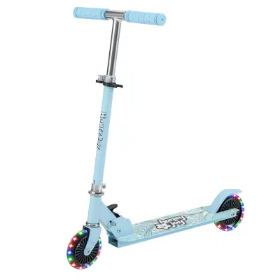 Otroški skuter z nastavljivim krmilom in kolesi LED