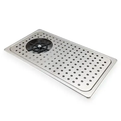 Tropska posoda za kavo nerjavno jeklo s stekleno zaščito 430x245x30 mm