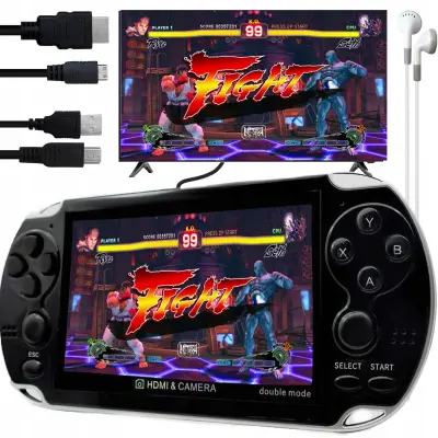 Prenosna akumulatorska HD 4K igralna konzola X7 USB 10000 iger 4,3″