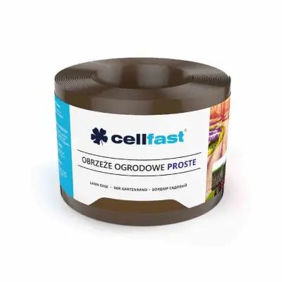 Rjavi robnik za trato  Fleksibilna obroba za gredice z vodoodpornim materialom, 9m x 15cm