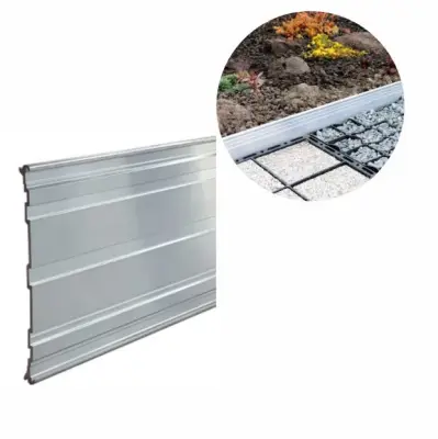 Zeleni robniki za trato 14 cm x 100 cm  trpežna plastika in enostavna namestitev