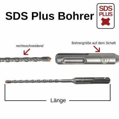 SDS Plus udarni sveder 10mm x 600mm z 4-rezilno glavo za beton