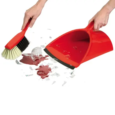 Jumbo profesionalni set za pometanje z veliko lopato in dolgim ročajem za hitro čiščenje