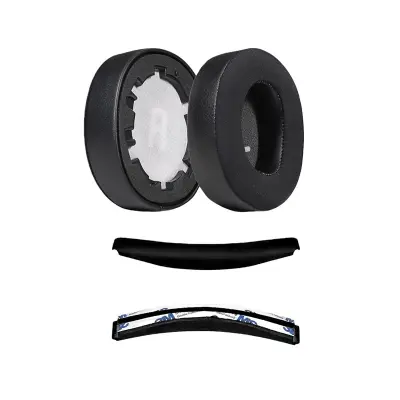 Združljiv komplet prevlek za slušalke Black Ice Gel za JBL TUNE T700BT