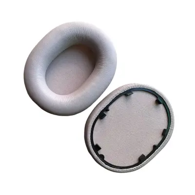 2 Kos Usnjenih Blazinic za Ušesa, Združljive s SONY WH-1000XM5 & XM6 Grey