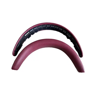 Premium Usnjena Prevleka za Naglavni Trak, Združljiva z Bowers & Wilkins PX7S2 & PX8 WineRed