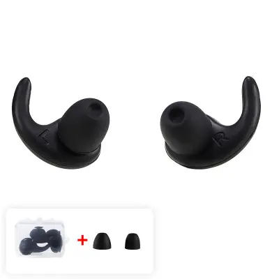 Udobni čepki za ušesa za zmanjševanje hrupa za spanje in blokiranje zvoka Black