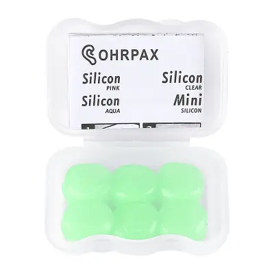 Silikonski čepi za ušesa, ki se oblikujejo, za spanje in plavanje Green