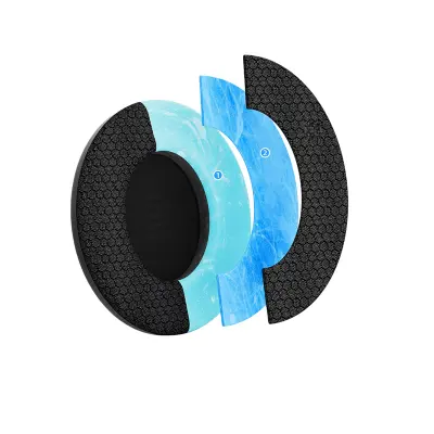 Združljivi nadomestni ušesni vložki za slušalke BOSE QC45/QC35 - Črna (2 kosa)