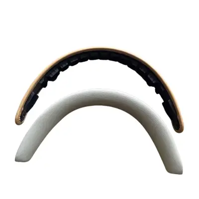 Premium Usnjena Prevleka za Naglavni Trak, Združljiva z Bowers & Wilkins PX7S2 & PX8 White+Brown