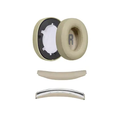 Združljiv komplet nadomestnih ušesnih blazinic iz proteinskega usnja za JBL TUNE Beige