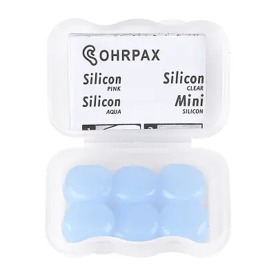 Silikonski čepi za ušesa, ki se oblikujejo, za spanje in plavanje Blue