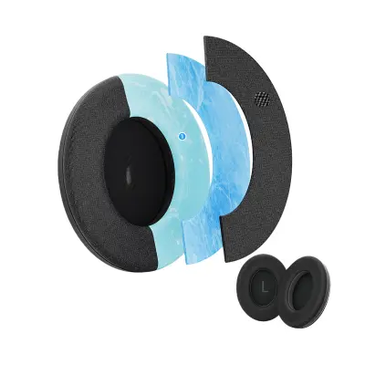 Združljive nadomestne ušesne blazinice za slušalke Bose QC45/QC35 (2 kosa) Black