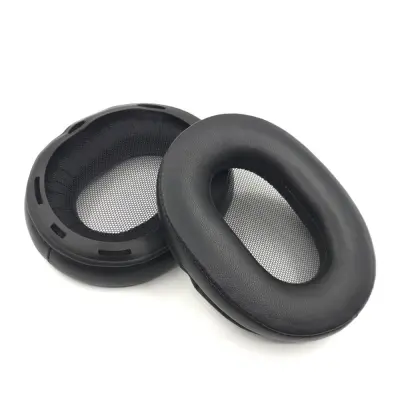 2 Kosa Nadomestnih Blazinic za Ušesa iz Ovčje Kože za Slušalke Sony MDR-1R/1RMK2 Black
