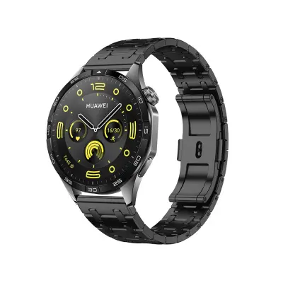 Združljiv 22 mm jekleni pašček za ure Huawei GT in Samsung Galaxy Black