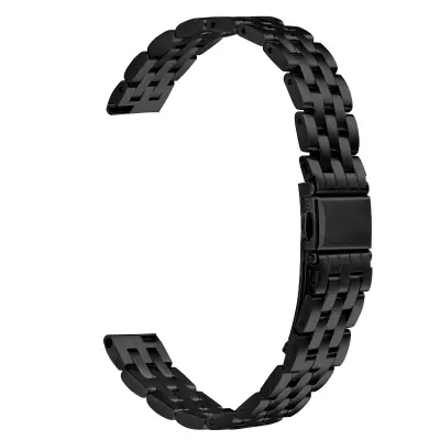 Eleganten pašček za uro iz nerjavečega jekla s petimi perlami, združljiv z Garmin Lily 2 Black