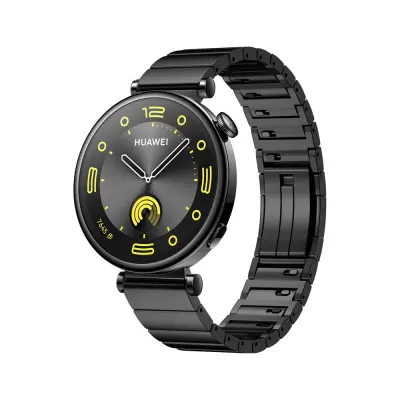 Združljiv s Huawei GT5 18 mm pašček za uro iz nerjavečega jekla - hitra sprostitev Black