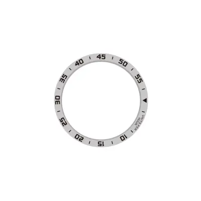 Združljiv s Samsung Watch5 Pro - Srebrno-črn obroč okvirja iz nerjavečega jekla