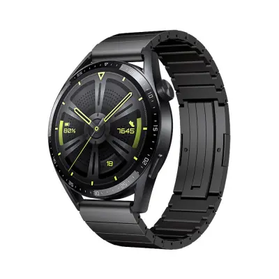 Združljiv s Huawei GT4/Buds - 22mm titanov pašček za uro DarkGrey