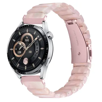 22mm Univerzalni smolni pašček za uro - eleganten nadomestni trak Pink