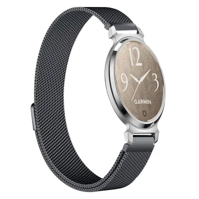 Združljiv z Garmin Lily 2: Milanska nerjaveča jeklena zapestnica - Več barv Black