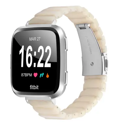 Združljiv z Fitbit Versa/Versa Lite/Versa 2 smolni pašček - vodoodporen in eleganten White