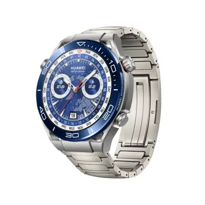Združljiv s Huawei Ultimate - Premium titanov pašček za uro Silver