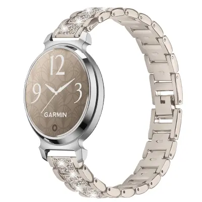 Eleganten Zlati Nerjaveče Jeklo Diamantni Pašček Združljiv z Garmin Lily 2