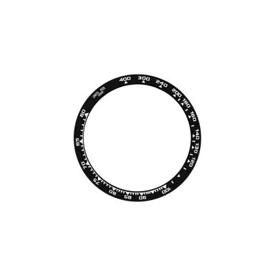 Združljiv s Samsung Watch5 Pro Črno-bel 45mm okvir iz nerjavečega jekla