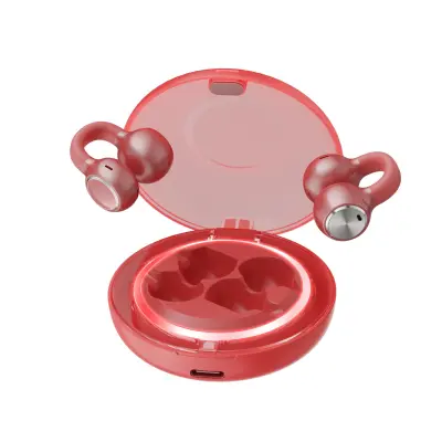 Športne Bluetooth slušalke z odprtim ušesom, HiFi zvokom in udobnim prileganjem Red