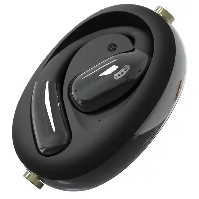 AI Slušalke za prevajanje - Bele A60 Brezžične Bluetooth slušalke z odprtim ušesom Black