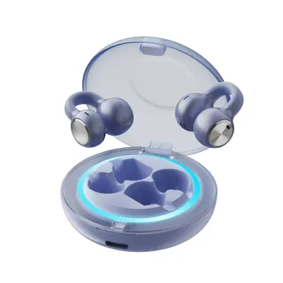 Športne Bluetooth slušalke z odprtim ušesom, HiFi zvokom in udobnim prileganjem Blue