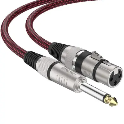 XLR ženski na 6,5 mm (1/4 palca) adapterski kabel za mikrofone in mešalnike  3 m