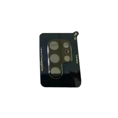 3-delni ščitnik za objektiv kamere za Samsung S22 Ultra (črna)