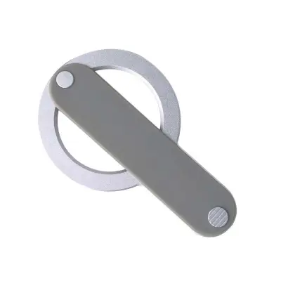 Magnetno držalo za telefon z trakom - aluminijasta zlitina in TPU - združljivo z brezžičnim polnjenjem Silver