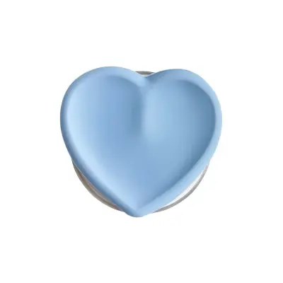 Silikonsko magnetno MagSafe stojalo in oprijem v obliki srca - razširljivo držalo za telefon Blue