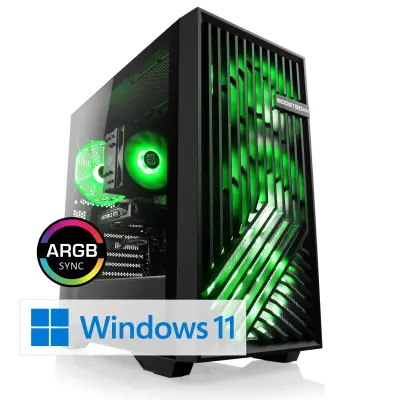 CSL Gaming PC M10700H, AMD Ryzen 5 7600 (6 3800 MHz), 16 GB DDR5-RAM, SSD 1 TB, Windows 11 Home