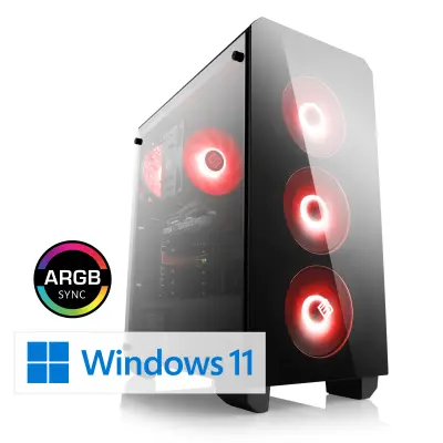 CSL Gaming PC M10960H, Intel Core i7-14700F, (8x 2100 MHz), GeForce RTX 4060, 16 GB DDR5-RAM, SSD 1 TB, Windows 11 Home