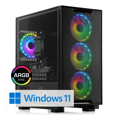 CSL Gaming PC M10500H, AMD Ryzen 5 7600 (6 3800 MHz), 16 GB DDR5-RAM, SSD 1 TB, Windows 11 Home