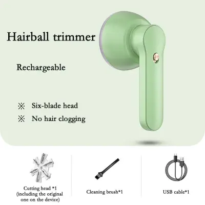 Polnilni brivnik za tkanine - odstranjevalec vlaken s preciznimi jeklenimi rezili Green