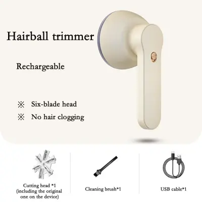 Polnilni brivnik za tkanine - odstranjevalec vlaken s preciznimi jeklenimi rezili Yellow