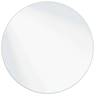 vidaXL Stensko ogledalo Ø 40 cm kaljeno steklo