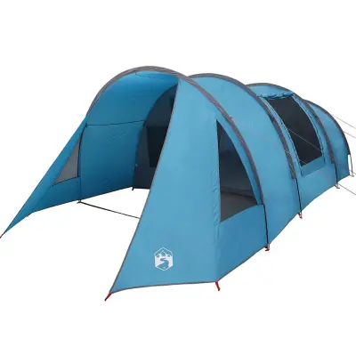 vidaXL Tunelski šotor s streho Modra in siva 778 x 356 x 210 cm