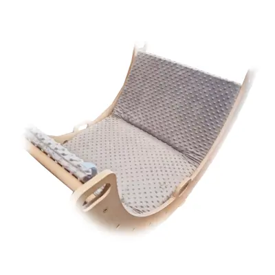 Otroška blazina za gugalno desko Xxl Brez Velcroja Svetlo Siva