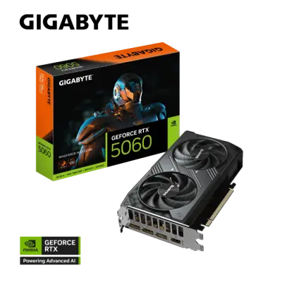 Grafična kartica GIGABYTE GeForce RTX 5060 Windforce MAX OC 8G, 8GB GDDR7, PCI-E 5.0